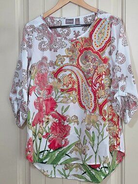 Chicos Floral Blouse